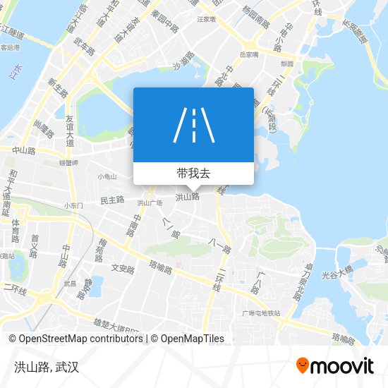 洪山路地图