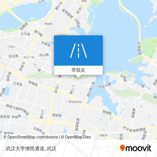 武汉大学便民通道地图