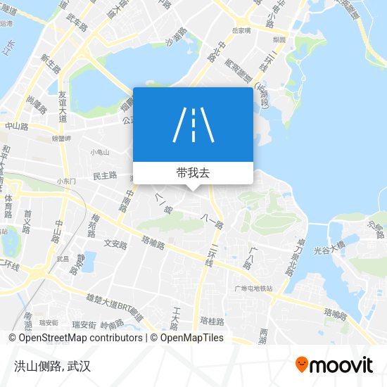 洪山侧路地图