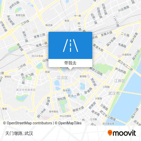 天门墩路地图