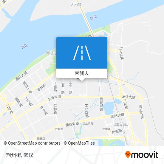 荆州街地图