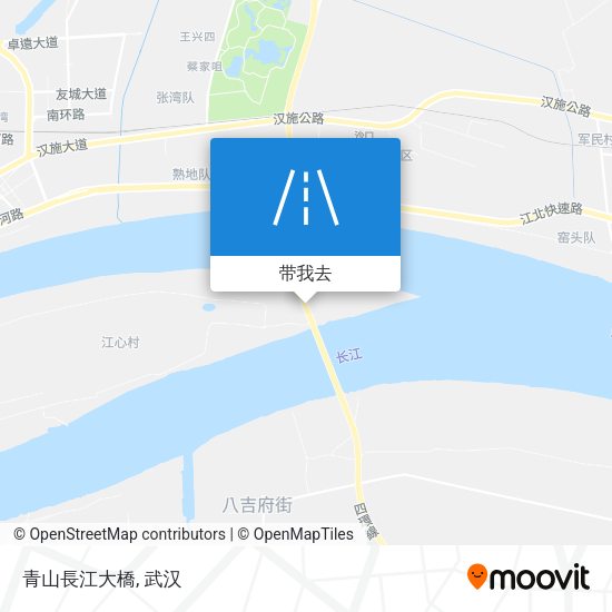 青山長江大橋地图