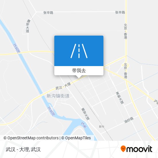 武汉 - 大理地图