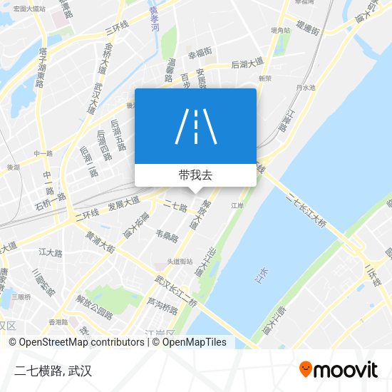 二七横路地图
