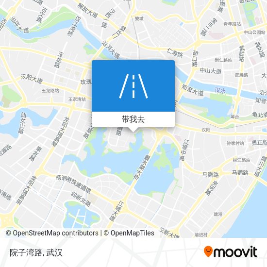 院子湾路地图