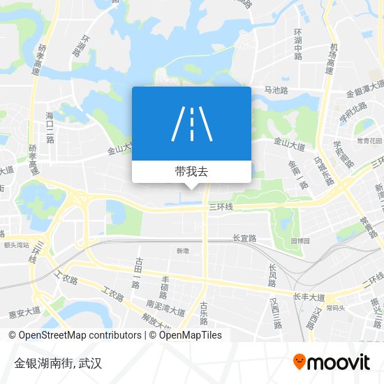 金银湖南街地图