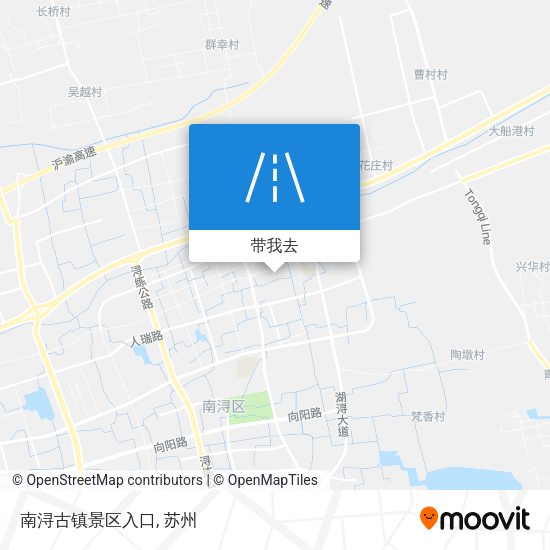 南浔古镇景区入口地图
