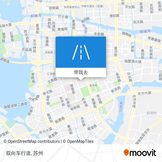 双向车行道地图