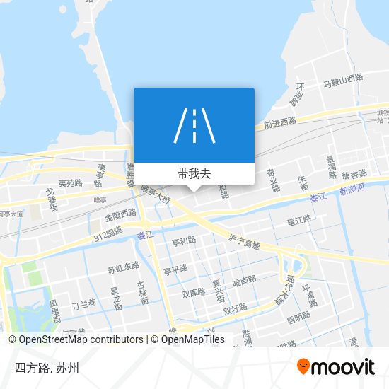 四方路地图