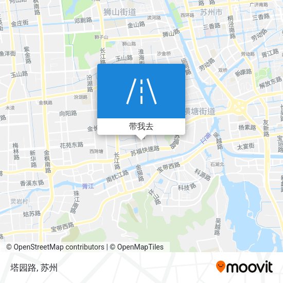 塔园路地图