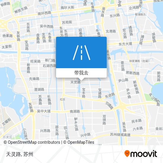 天灵路地图