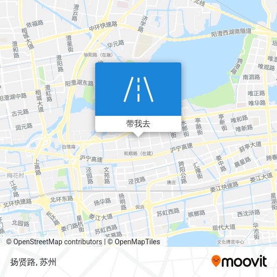 扬贤路地图