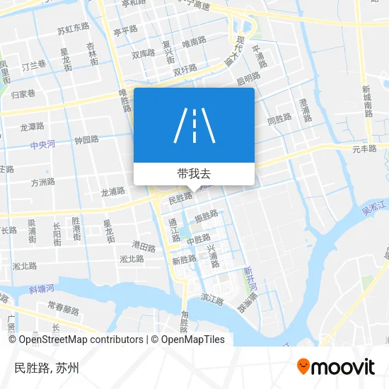 民胜路地图