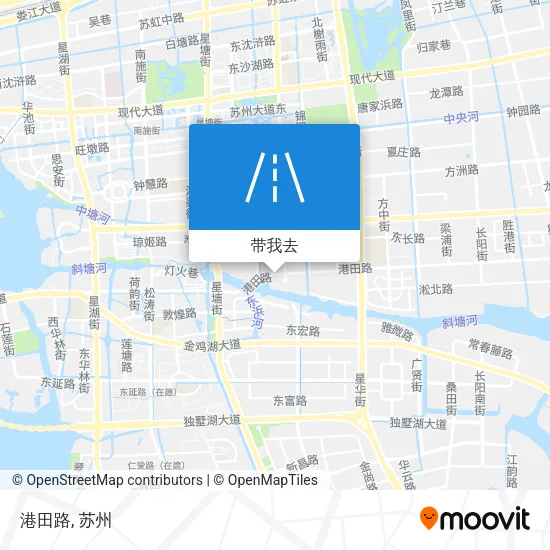 港田路地图