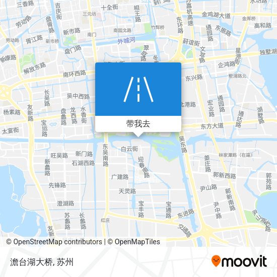 澹台湖大桥地图