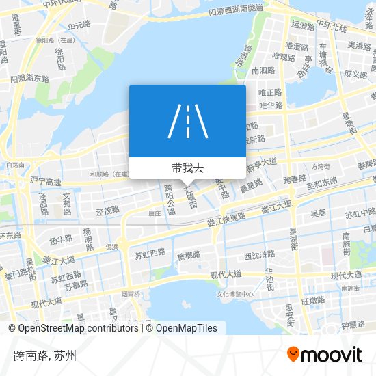 跨南路地图