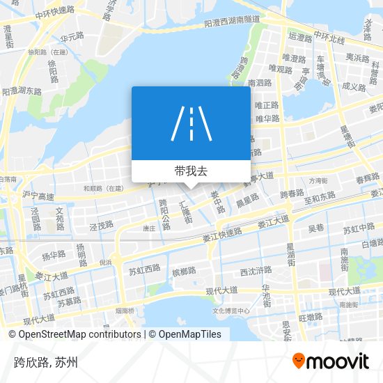 跨欣路地图
