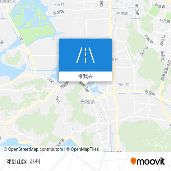 邓尉山路地图