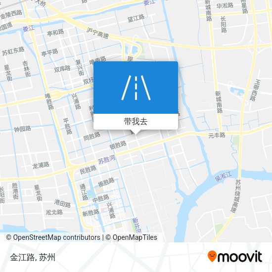 金江路地图
