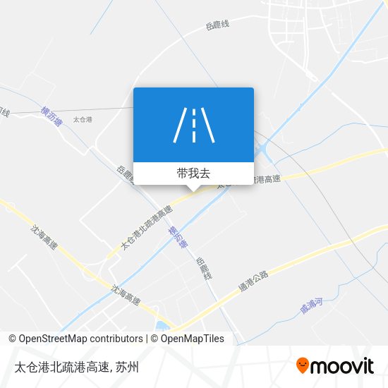 太仓港北疏港高速地图