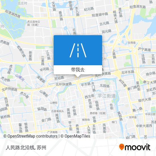 人民路北沿线地图