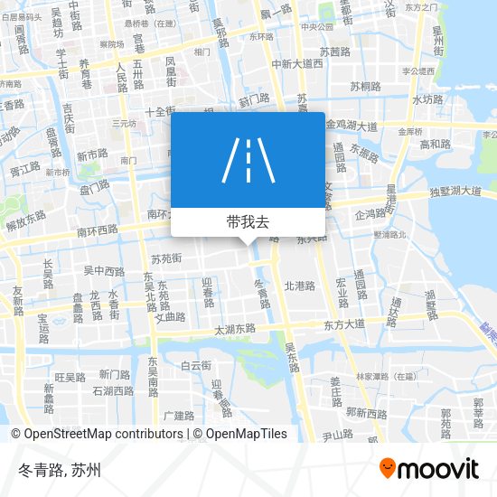 冬青路地图