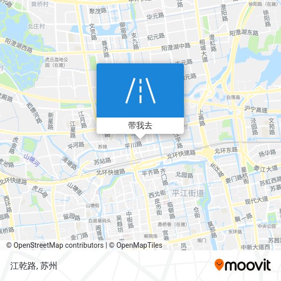 江乾路地图