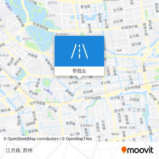 江月路地图