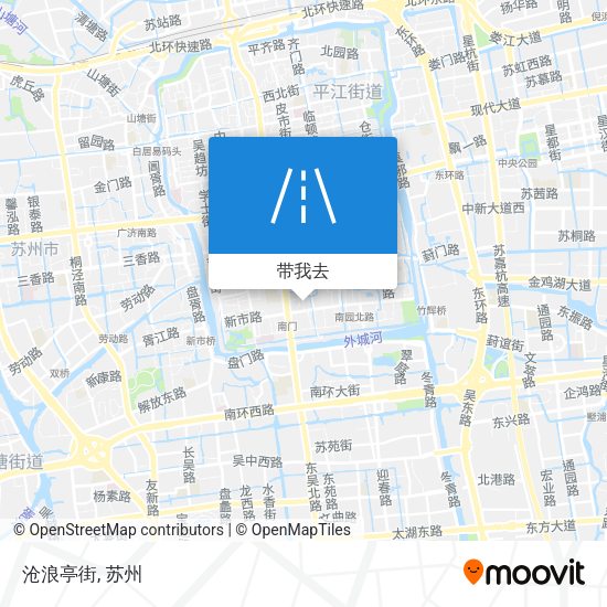 沧浪亭街地图