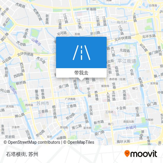 石塔横街地图