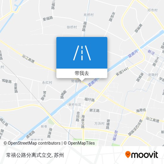 常禧公路分离式立交地图