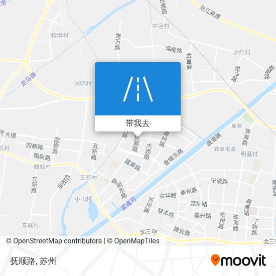 抚顺路地图