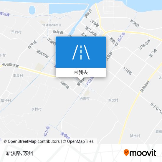 新溪路地图