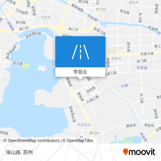 湖山路地图