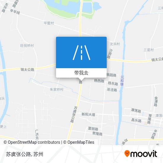 苏虞张公路地图