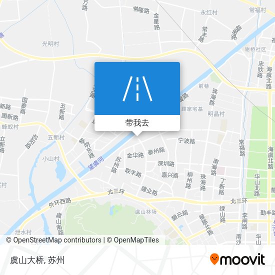 虞山大桥地图