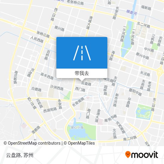 云盘路地图