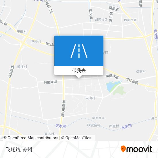 飞翔路地图