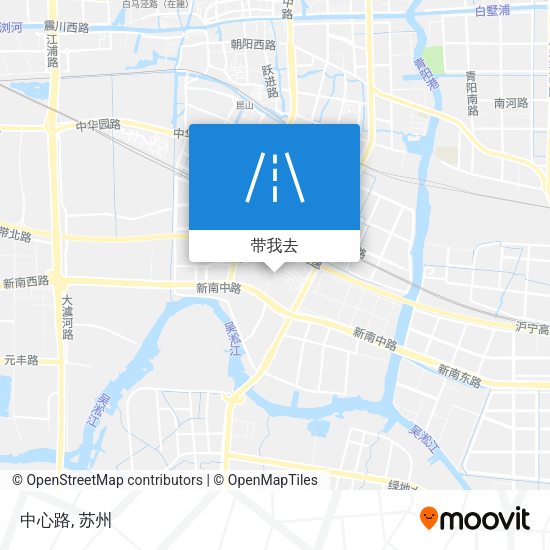中心路地图