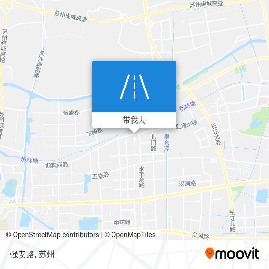 强安路地图