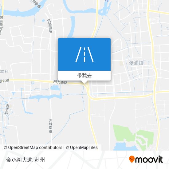 金鸡湖大道地图