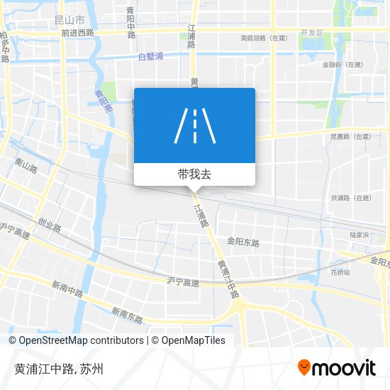 黄浦江中路地图