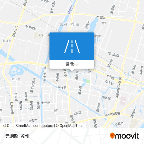 元启路地图