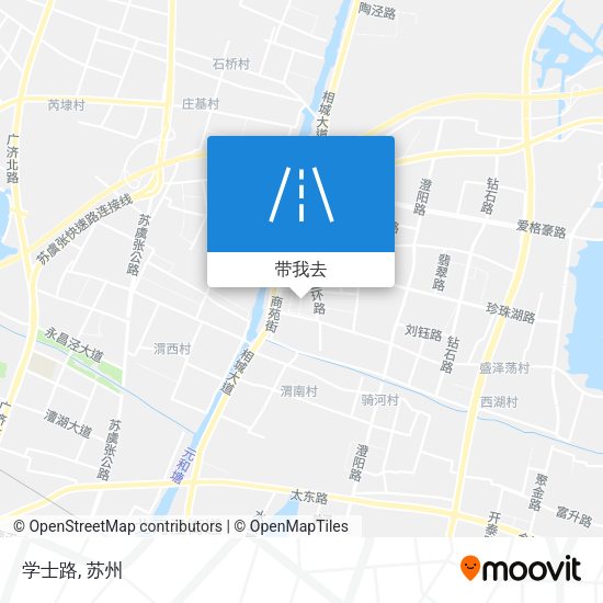 学士路地图