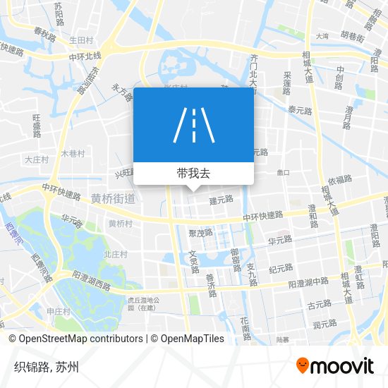 织锦路地图
