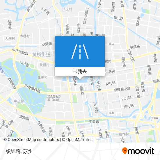 织锦路地图