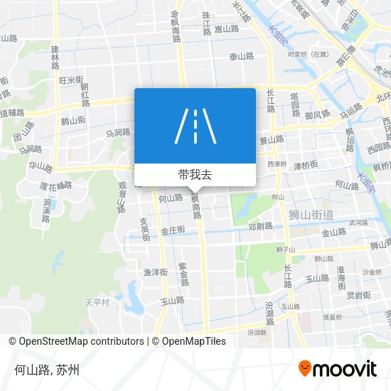 何山路地图