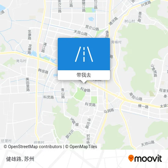 健雄路地图