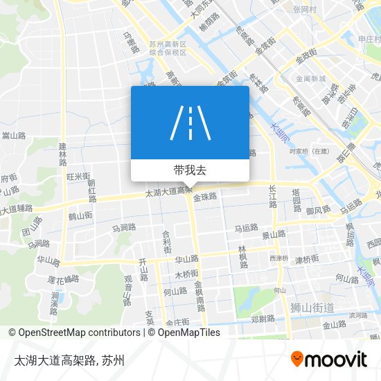 太湖大道高架路地图