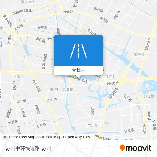 苏州中环快速路地图